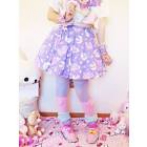 Saturn's wish purple skater skirt - Picture 2 of 2